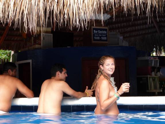 Nosso bar predileto no hotel em Punta Cana, no litoral da República Dominicana